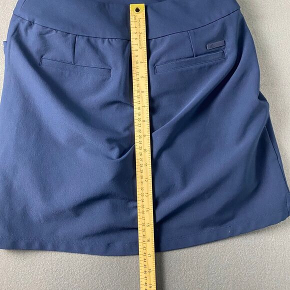 Adidas Golf Skirt Skort Women Size SL Navy 5 Pockets - Picture 8 of 11